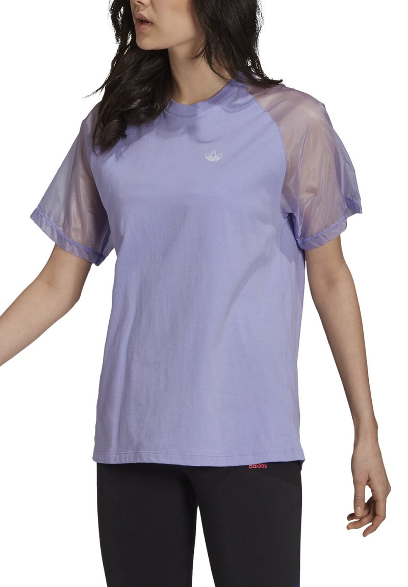 adidas Originals TShirt print lilaweiss/lila Zalando.de