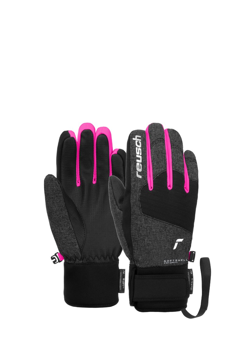 Reusch FINGERHAND SIMON  - Fingerhandschuh - black melang blck very be