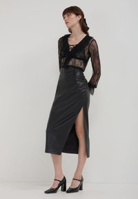 Calliope JABOT - Camicetta - noir