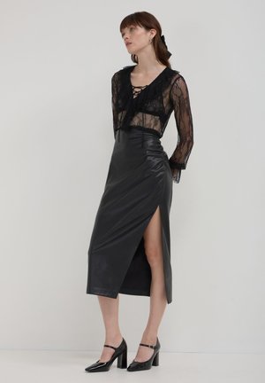 Calliope JABOT - Camicetta - noir