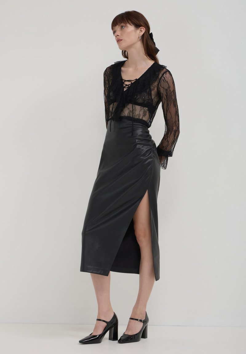 Calliope JABOT - Camicetta - noir