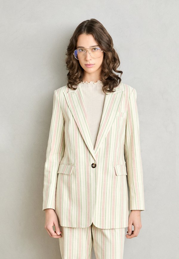 SINGLE BREASTED BLAZER - Short coat - beige