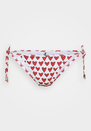 SIDE TIE BRIEF - Bikini-Hose - white/red