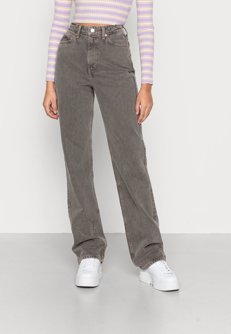 Weekday ROWE EXTRA HIGH - Calças de ganga de perna direita - desert