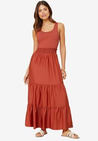 Lipsy HYBRID SHIRRED WAIST SUMMER HOLIDAY REGULAR FIT - Maksimekko - rust