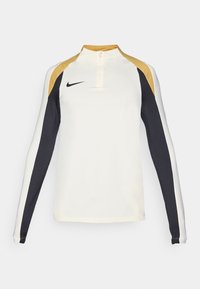 STRIKE DRILL TOP - Langarmshirt - pale ivory/black/jersey gold