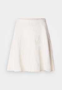 SHORT LENGTH FLARED HEMLINE CLEAN LOOK - A-lijn rok - silky stone