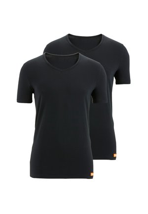 2ER PACK WARM UP KURZARM - Maglietta intima - schwarz