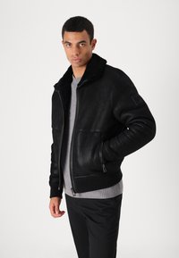 Belstaff TRACE JACKET - Kožená bunda - black