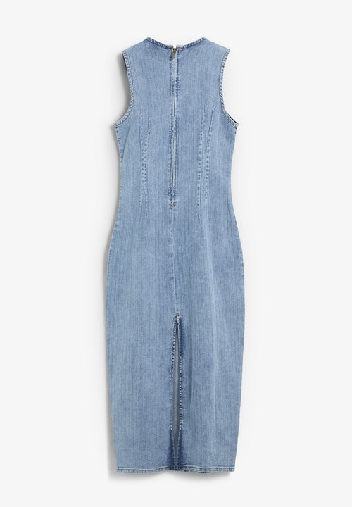 gapstudio seamed denim midi dress GapStudio Seamed Denim Midi Dress at MarketFair Shoppes in Princeton, NJ