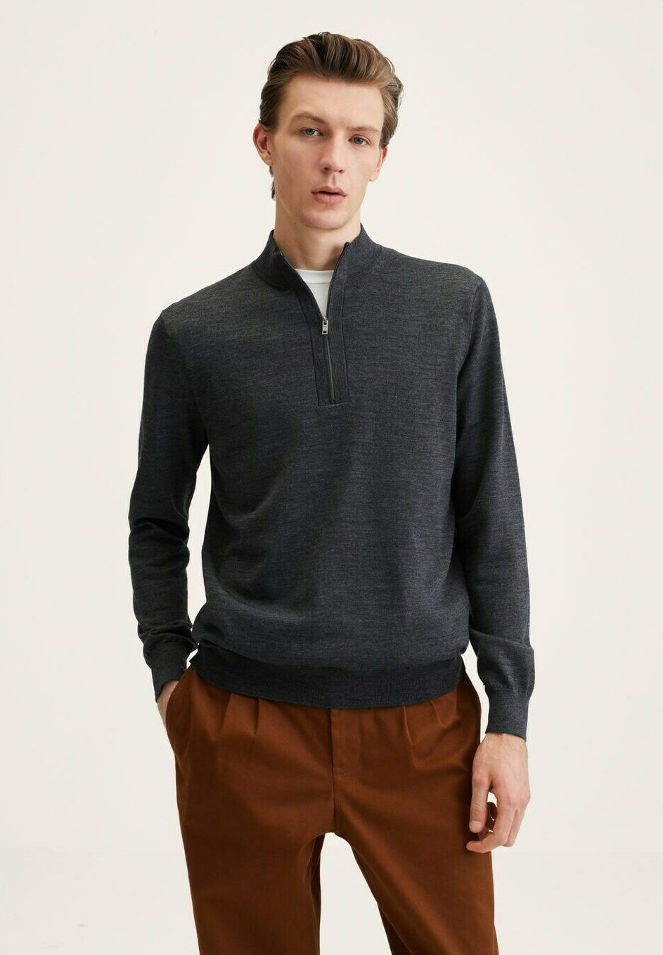 Mango WILLYP - Jersey de punto - anthrazit/antracita - Zalando.es