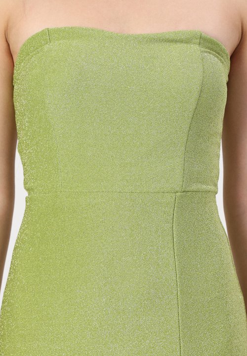 slim fit dress slacks DOREE MIDI DRESS IN SAND | CULT MIA main image 1