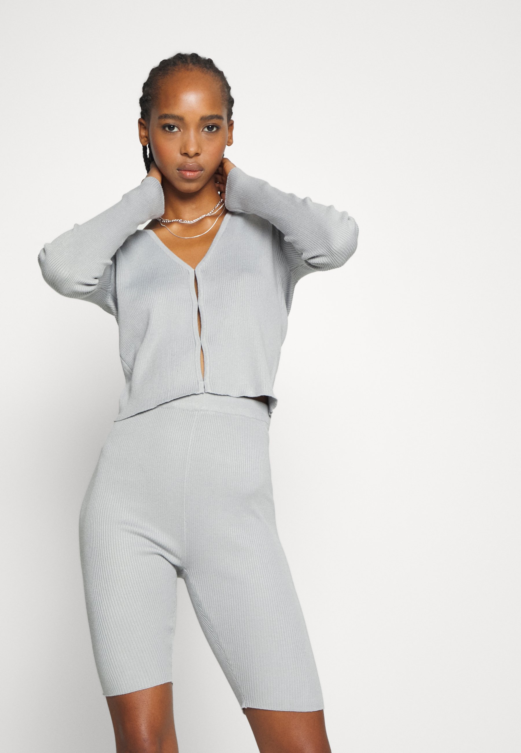 Missguided CARDIGAN AND CYCLING SET 