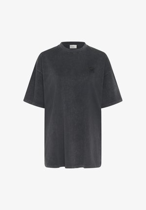 My Essential Wardrobe, MWESRA BOXY LONG TEE - T-shirts basic - black wash