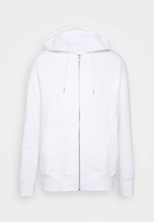 Tröja med dragkedja - white