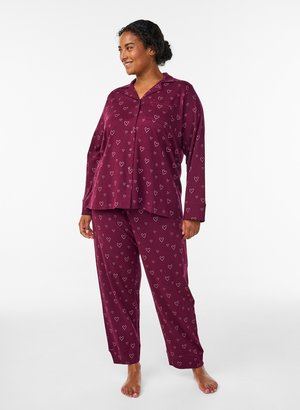 Zizzi Camiseta de pijama - fig w heart aop
