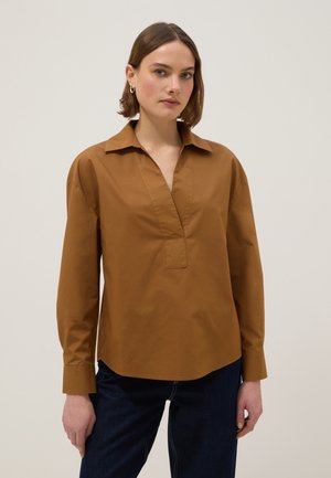 OVS, REGULAR FIT SHIRT WITHOUT BUTTONS - Blusa - light brown