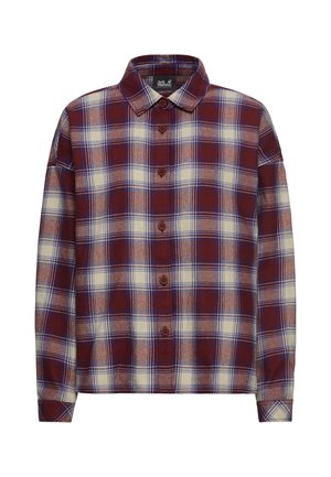 Jack Wolfskin, BAJA FLANNEL SHIRT W - Hemdbluse - check merlot