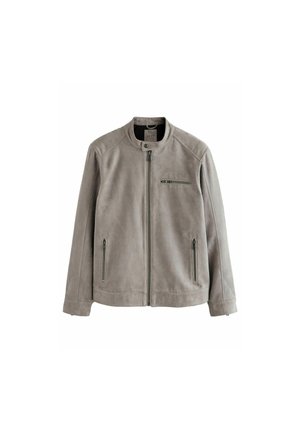 REGULAR FIT - RACER  - Faux leather jacket - grey