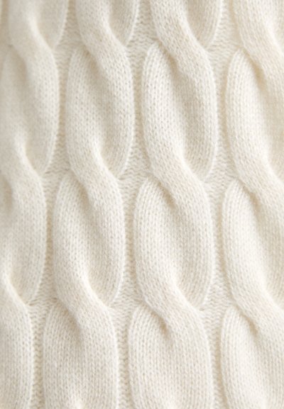 RE/DONE CABLE VNECK - Vesta - ivory