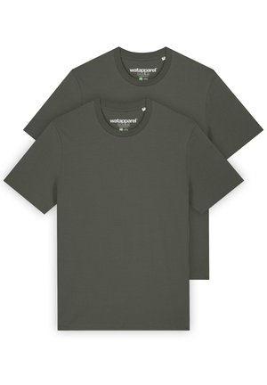 2ER PACK  - T-Shirt basic - khaki