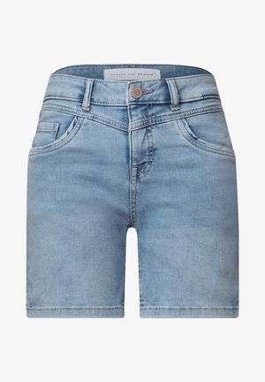 Street One Studio, Jeans Shorts - light blue random washed