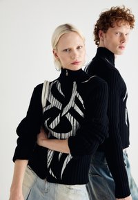 Jaded London TRIBAL DISCHARGE UNISEX - Cardigan - black
