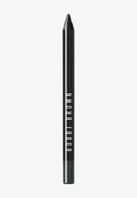 Bobbi Browns grön eyelinerpenna med svart kropp, med vit text. Den har en spetsig topp för precis applicering och en jämn textur.