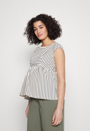 Anna Field MAMA MATERNITY BABY DOLL NURSING TEE  - Trükipildiga T-särk -  dark blue/off-white