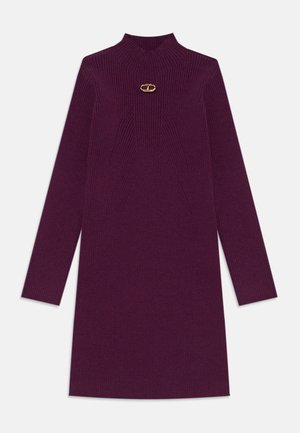 DRESS - Strickkleid - burgundy