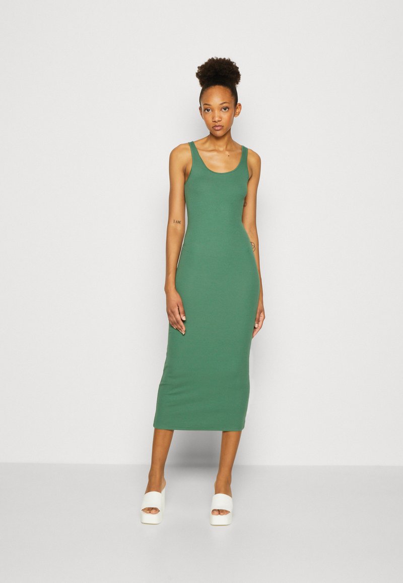 Weekday OPEN NECK DRESS Robe en jersey green/vert ZALANDO.FR