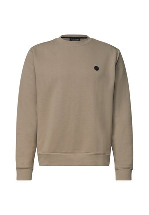Street One MEN, PLAIN CREW NECK SWEATSHIRT - Sweatshirt - antique beige