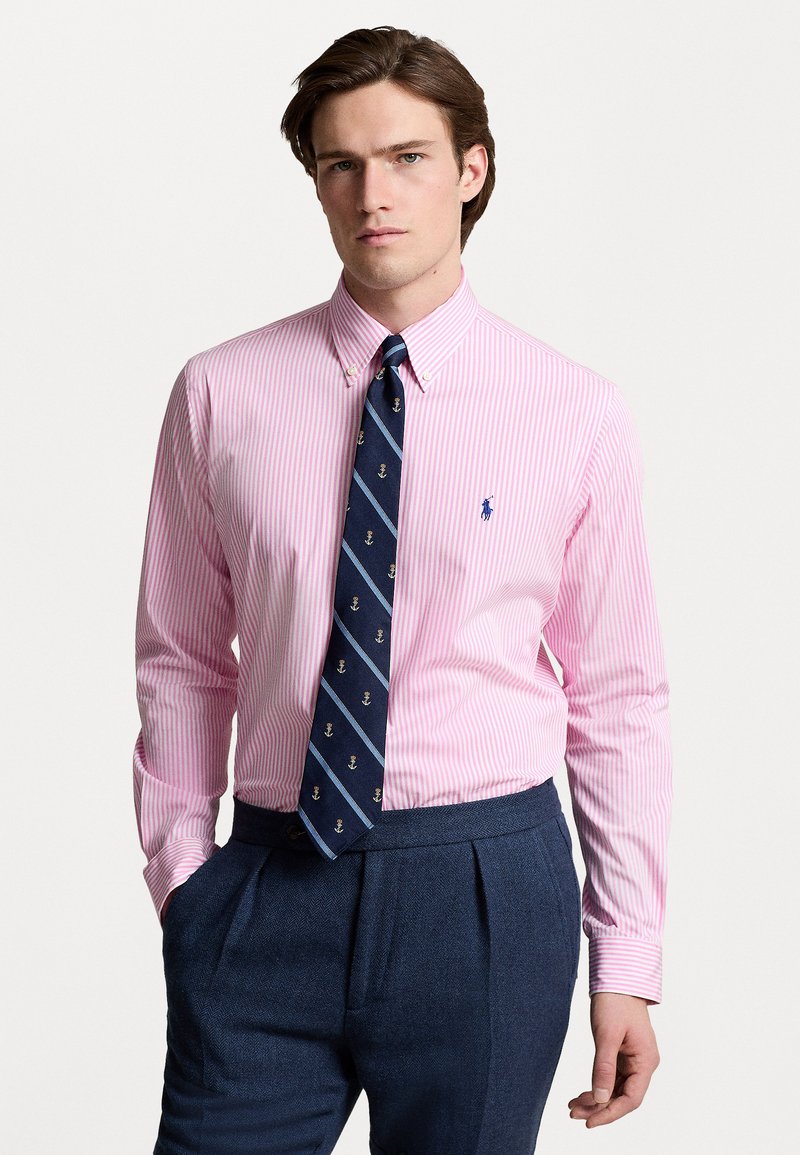 Polo Ralph Lauren SLIM FIT STRIPED STRETCH POPLIN SHIRT - Krekls - pink/white