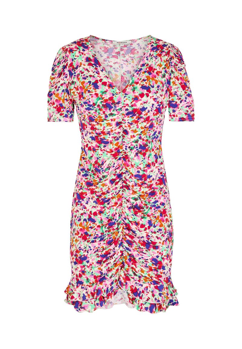 Morgan SHORT WITH PUFF SLEEVES - Vestido informal - multicolore ...