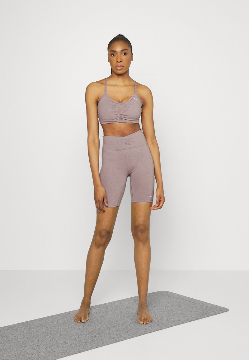 Damen Sportbekleidung | Puma LOW IMPACT STUDIO FOUNDATION BRA Sport-BH mit leichter Stützkraft quail heather/mauve - SX59266 Damen Sportbekleidung | Puma LOW IMPACT STUDIO FOUNDATION BRA Sport-BH mit leichter Stützkraft quail heather/mauve - SX59266