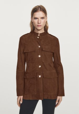 SAFARI - Leather jacket - brown