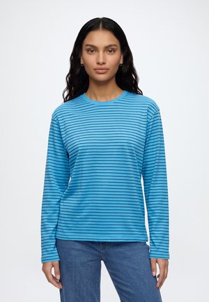 Weekday, DANYA BOXY - Μπλούζα με μακριά μανίκια - blue/black