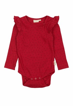 L/S FRILL HEART - Bodijs - jet red biking red