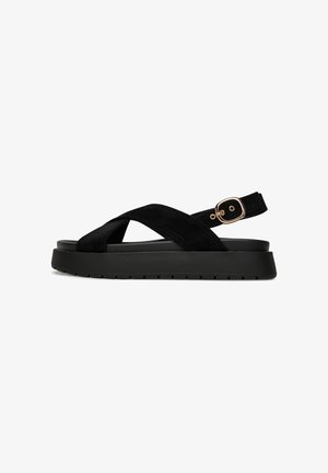 Jenny, Plateausandalette - black