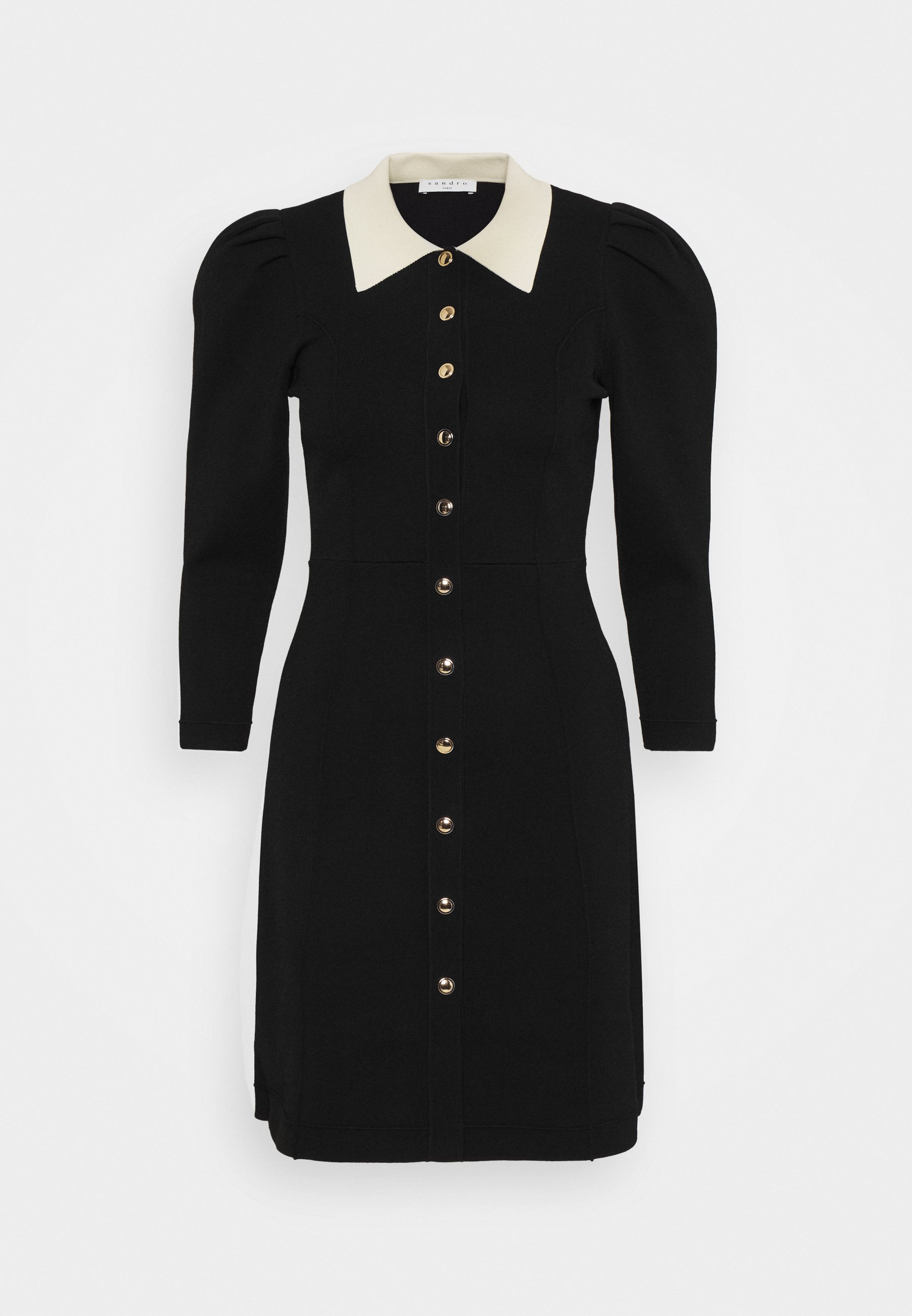 Sandro Milane Blusenkleid Noir Schwarz Zalando De