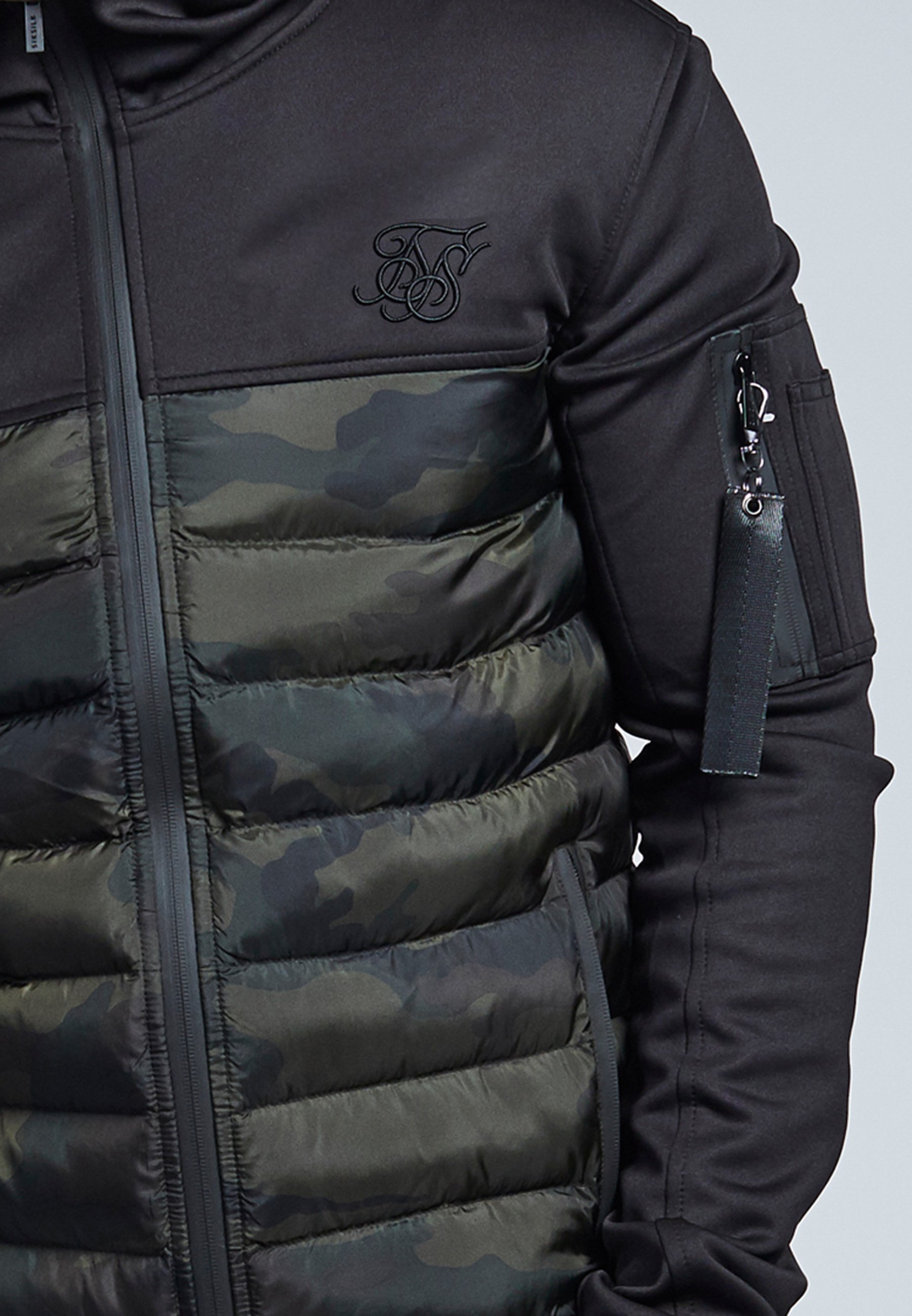 SIKSILK NEO PREME BUBBLE JACKET Übergangsjacke black SIKSILK NEO BUBBLE JACKET Übergangsjacke blackschwarz