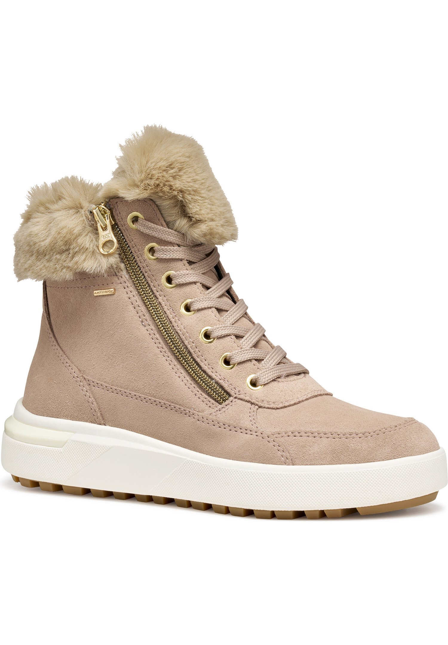 Geox Damen D Coronilla B Ankle Boot – Bequemer Schnürer, Mittelhoher Absatz