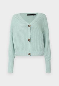 VMLEA V NECK CUFF CARDIGAN  - Chaqueta de punto - gray mist