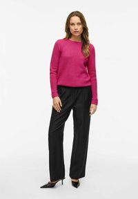 VILA VIDALO O NECK  - Pulover - raspberry rose