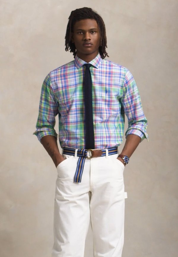 CUSTOM FIT PLAID OXFORD SHIRT - Shirt4