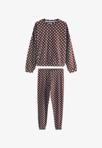 Sélectionné, chocolate brown polkadot