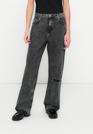 LENI - Baggy fit teksad - black