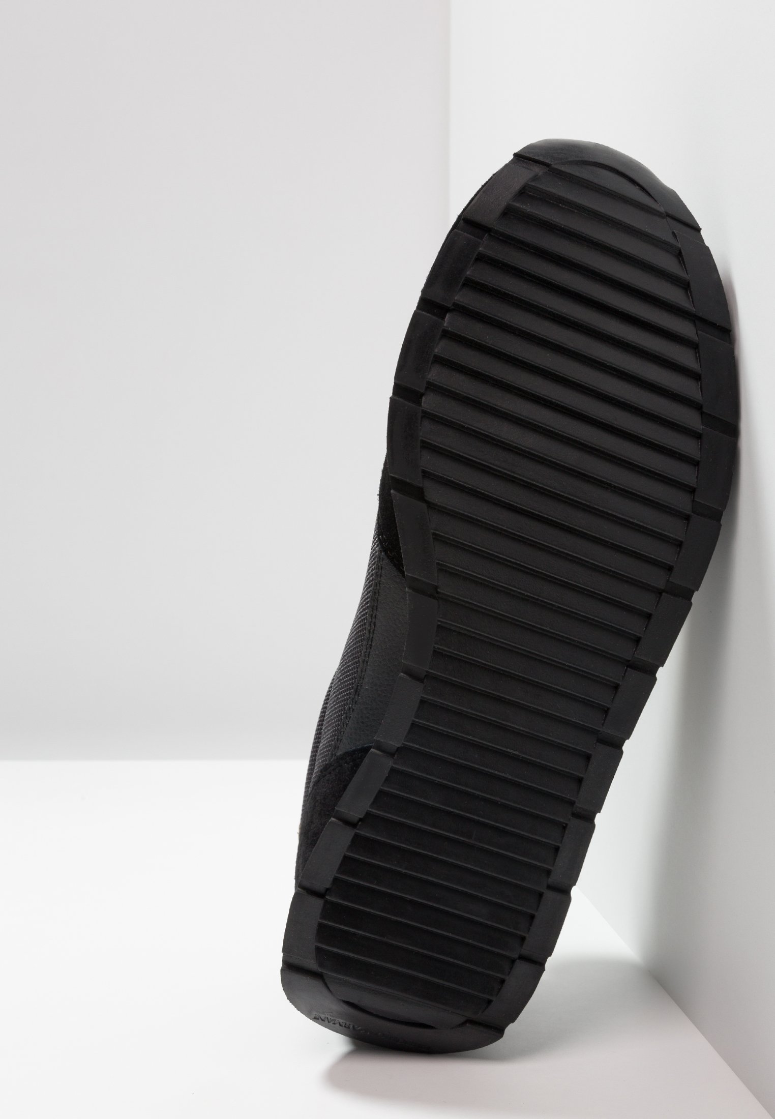 black armani trainers