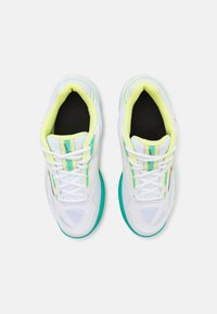 Mizuno BREAK SHOT 4 CC - da tennis per terra battuta - white/black/sunny lime