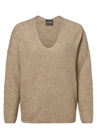 Mos Mosh - V-NECK - Striktrøje - beige Miniaturebillede 1